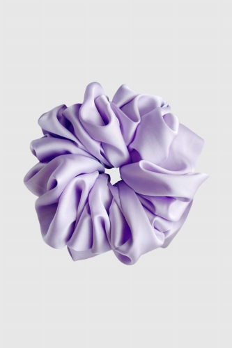 duża gumka do włosów liliowa Scrunchie Maxi Lavender