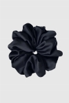 duża gumka do włosów czarna Scrunchie Maxi Black Pearl