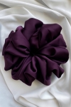 duża gumka do włosów fioletowa Scrunchie Maxi Dark Plum