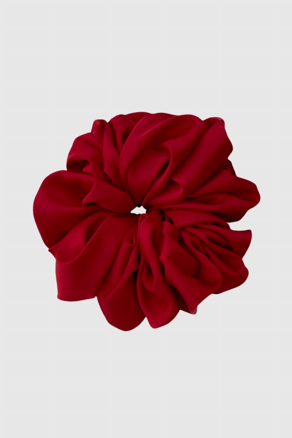 Scrunchie Maxi gumka do włosów czerwona – Strawberry Red