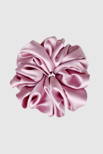duża gumka do włosów brudny róż Scrunchie Maxi Dusky Pink