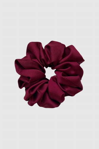 gumka do włosów bordowa Scrunchie Medium Dark Cherry