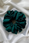gumka do włosów Scrunchie Medium Elegant Green – butelkowa zieleń