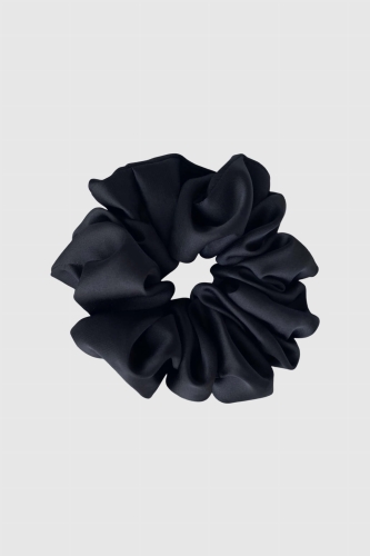 gumka do włosów czarna Scrunchie Medium Black Pearl