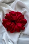 gumka do włosów czerwona Scrunchie Medium Strawberry Red