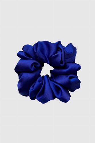 gumka do włosów kobaltowa Scrunchie Medium Navy Blue