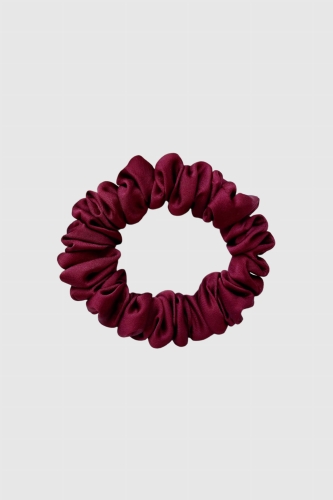 mała gumka do włosów bordowa Scrunchie Mini Dark Cherry