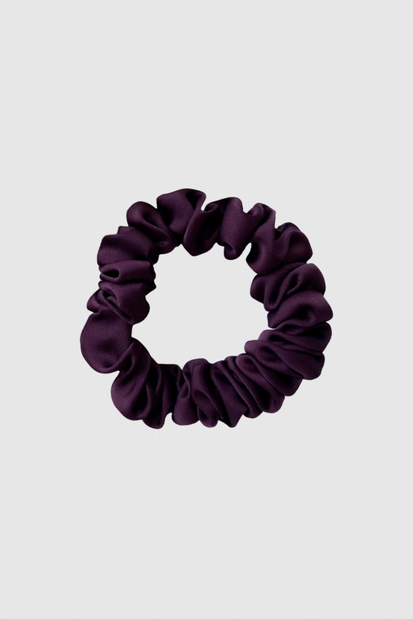 Scrunchie Mini gumka do włosów fioletowa – Dark Plum
