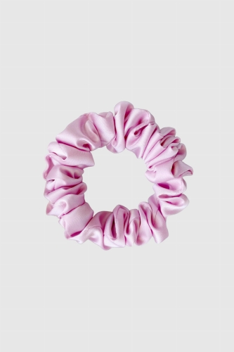 mała gumka do włosów pudrowy róż Scrunchie Mini Baby Pink