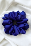 gumka do włosów kobaltowa Scrunchie Medium Navy Blue