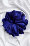 duża gumka do włosów kobaltowa Scrunchie Maxi Navy Blue