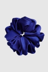 duża gumka do włosów kobaltowa Scrunchie Maxi Navy Blue