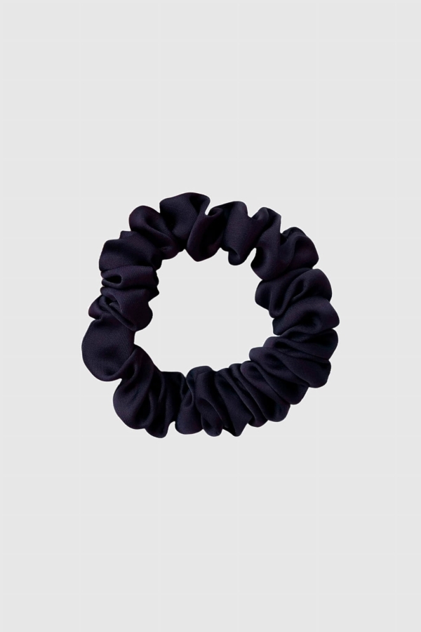 Scrunchie Mini gumka do włosów czarna – Black Pearl