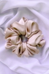 gumka do włosów beżowa Scrunchie Medium Cappuccino
