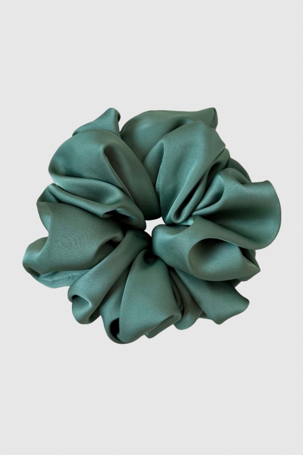 Scrunchie Maxi gumka do włosów pistacjowa – Dark Pistachio