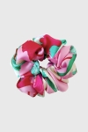 Scrunchie Medium gumka do włosów kwiatowy wzór – Hibiscus