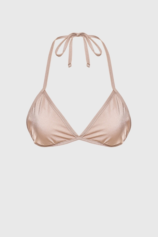 Góra bikini push-up wiązana triangle - Lizzy beżowa