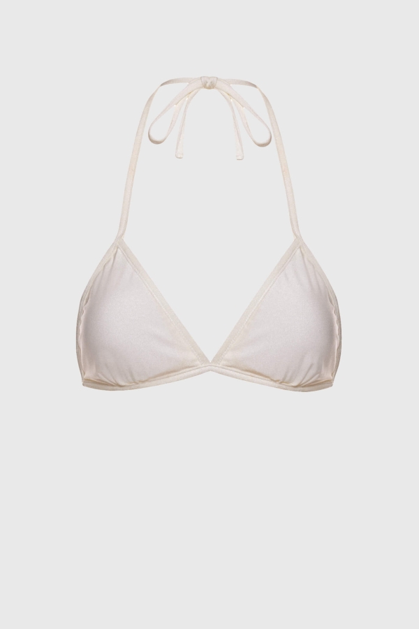 Góra bikini push-up wiązana triangle - Lizzy ecru