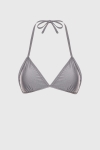 góra bikini push-up Lizzy popielata – trójkątna wiązana