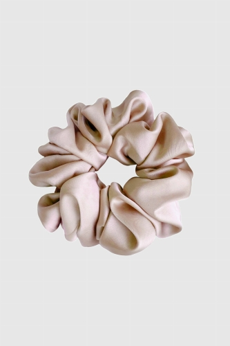 gumka do włosów beżowa Scrunchie Medium Cappuccino