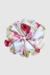 Scrunchie Maxi gumka do włosów kwiatowy wzór z czerwonymi akcentami – Gelato Kiss