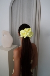 duża gumka do włosów pastelowa żółta Scrunchie Maxi Citrone