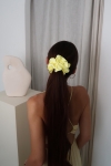 gumka do włosów żółta Scrunchie Medium Citrone