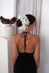 duża gumka do włosów w groszki Scrunchie Maxi Dalmatino