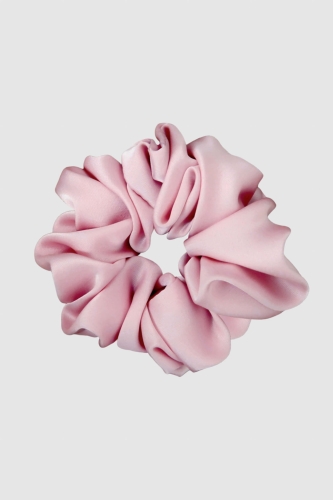 gumka do włosów różowa Scrunchie Medium Powder Pink