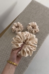 Scrunchie Maxi gumka do włosów jasnozłota – White Chocolate