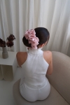 duża gumka do włosów różowa Scrunchie Maxi Powder Pink