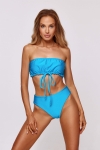 góra bikini bandeau Manila w kolorze turkusowym