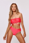 modelujący krój bikini w koralowym odcieniu – kolekcja Manila