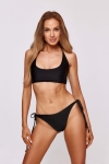 czarna góra bikini Alexis wiązana na szyi w stylu glamour