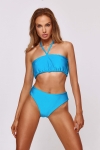 stylowy komplet bikini turkusowy – top i dół z kolekcji Manila