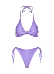 góra i dół bikini wiązane olivia w kolorze liliowym z detalami